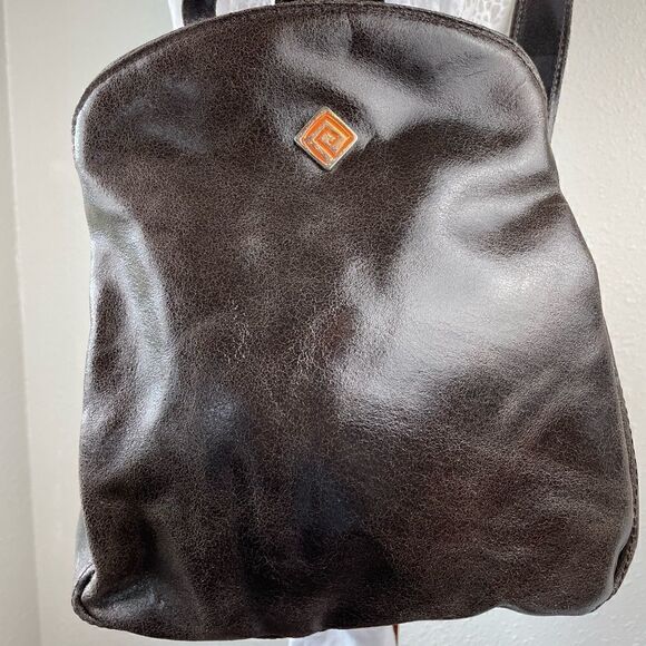 NWT Prago Brown Leather Satchel or Shoulder Bag - Picture 2 of 8